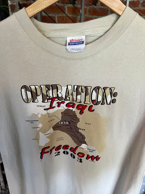 
                  
                    Load image into Gallery viewer, Vintage 2004 Operation Iraq Freedom Tee Sz XL
                  
                