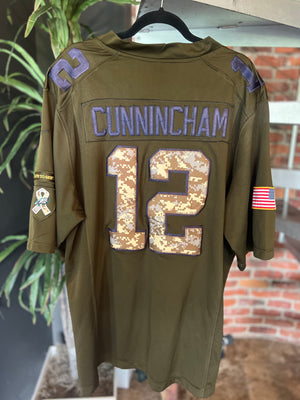 
                  
                    Load image into Gallery viewer, (P.O) NFL Philadelphia Eagles Salute to Service Cunningham Jersey Sz XL
                  
                