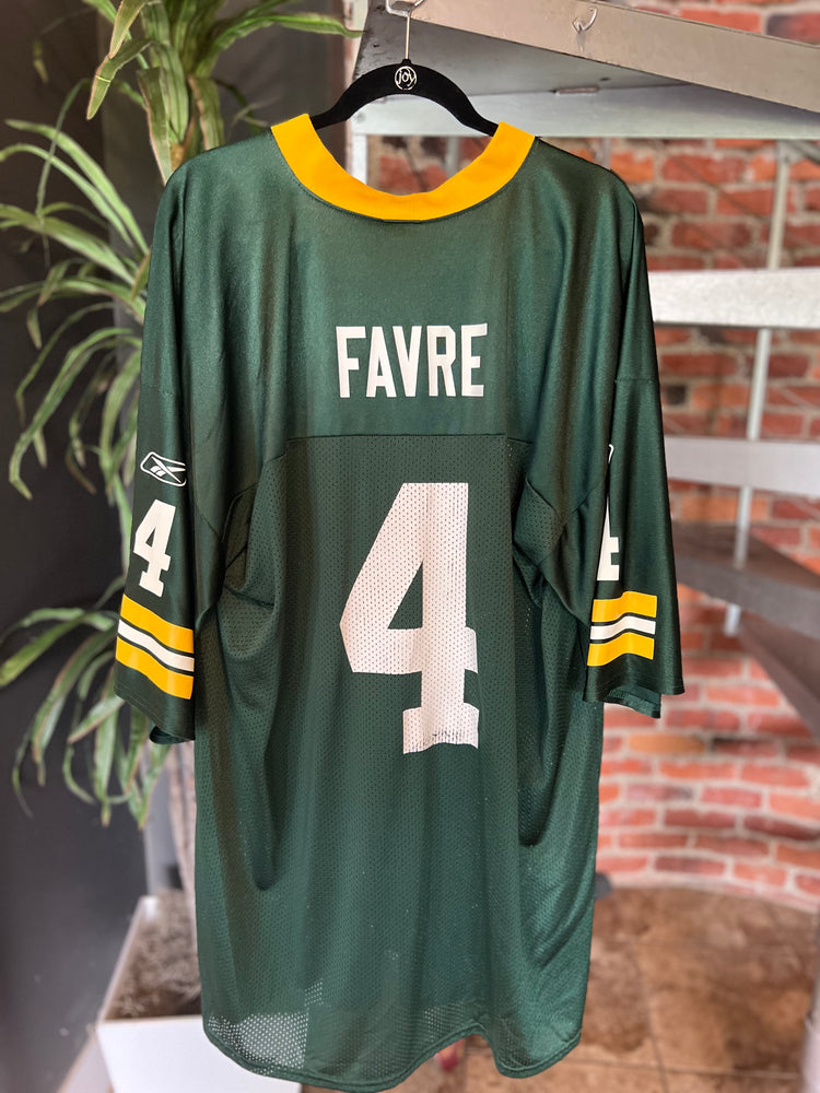 
                  
                    Load image into Gallery viewer, (P.O) NFL Reebok Green Bay Packers Brett Favre Jersey Sz 2XL
                  
                