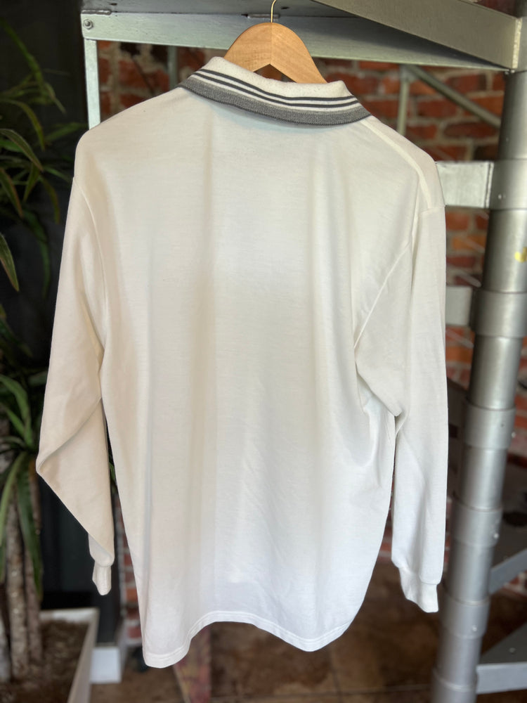 
                  
                    Load image into Gallery viewer, Vintage Gianni Valentino Long Sleeve Polo Shirt Sz L
                  
                