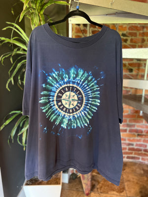 
                  
                    Load image into Gallery viewer, Vintage 2000 Seattle Mariners Tie Dye Logo Tee Sz 2XL
                  
                