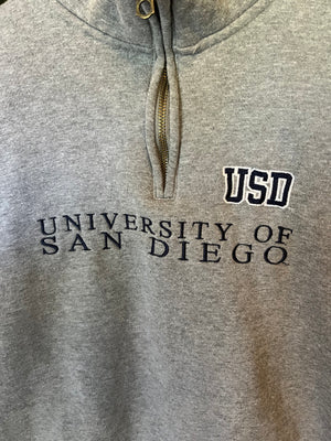 
                  
                    Load image into Gallery viewer, Vintage USD University Of San Diego Half Zip Jansport Tag Size M
                  
                