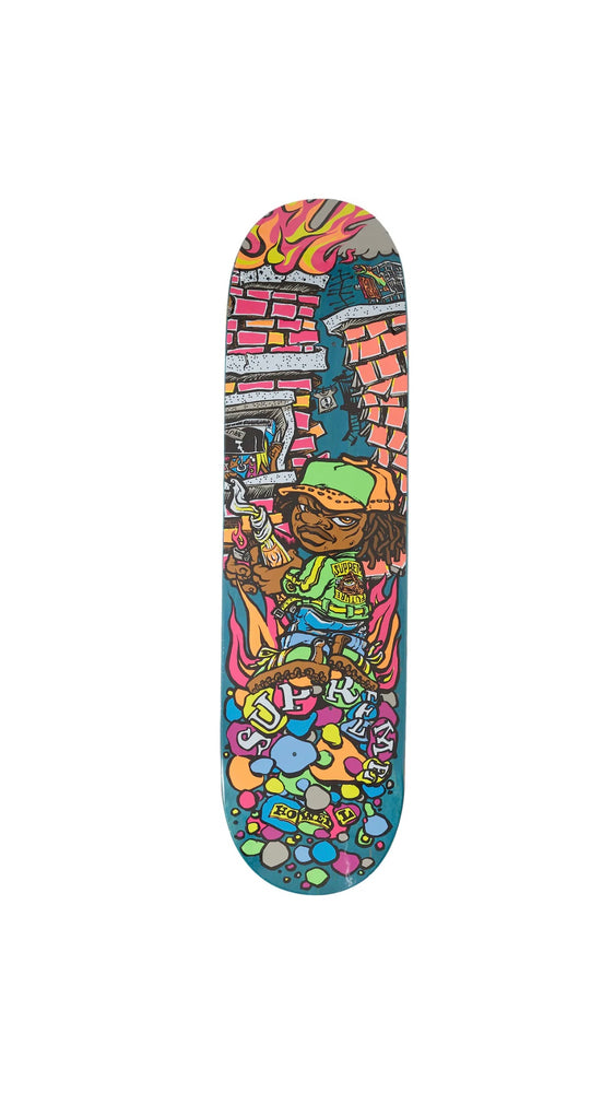 Supreme Molotov Kid Skateboard Deck Teal