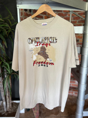 
                  
                    Load image into Gallery viewer, Vintage 2004 Operation Iraq Freedom Tee Sz XL
                  
                