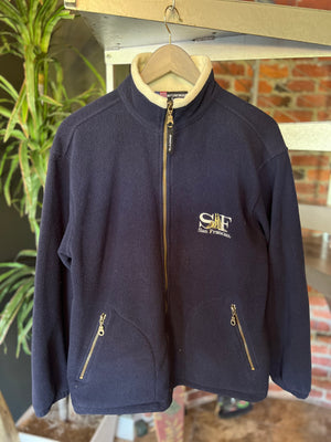 
                  
                    Load image into Gallery viewer, Vintage San Francisco Zip Up Sherpa Size Small
                  
                