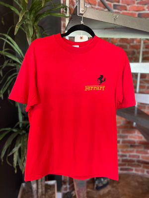 
                  
                    Load image into Gallery viewer, Vintage Single Stitch 80’s Ferrari Tee Sz L
                  
                