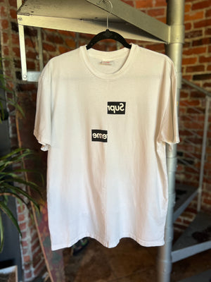 
                  
                    Load image into Gallery viewer, Supreme Comme Des Garcons SHIRT Box Logo T-Shirt Size XL
                  
                