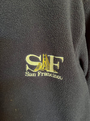 
                  
                    Load image into Gallery viewer, Vintage San Francisco Zip Up Sherpa Size Small
                  
                