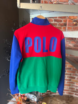 
                  
                    Load image into Gallery viewer, Polo Ralph Lauren Tennis Half Zip Fleece Sz M
                  
                