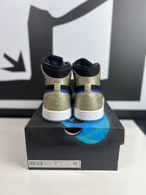 
                  
                    Load image into Gallery viewer, (DS) Jordan 1 High Zoom Air CMFT “Gold Laser” Sz 5M/6.5W
                  
                