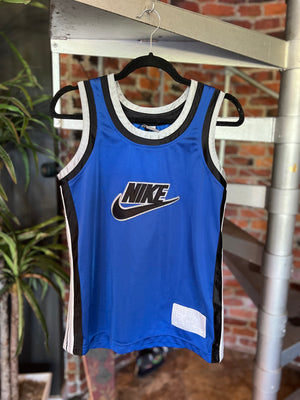 
                  
                    Load image into Gallery viewer, Vintage 90’s Y2K Nike Supreme Court Basketball Jersey Blue Size M
                  
                