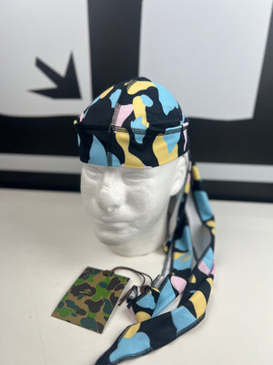 
                  
                    Load image into Gallery viewer, (DS) BAPE New Multi Camo Du-Rag Black
                  
                