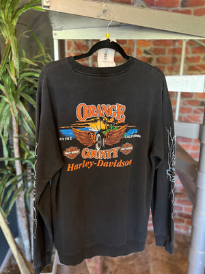 
                  
                    Load image into Gallery viewer, Vintage Harley Davidson Orange County California Crewneck Sz M
                  
                