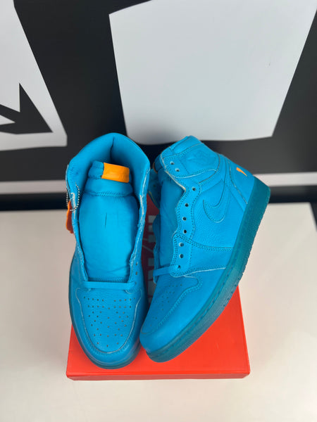 DS Jordan 1 Retro High OG Gatorade Blue Lagoon Sz 9.5M Harbor Soul