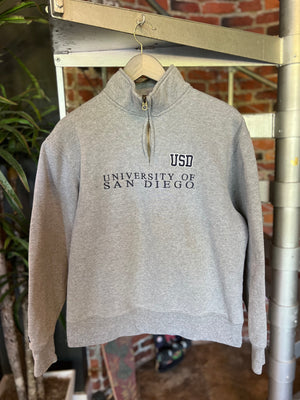 
                  
                    Load image into Gallery viewer, Vintage USD University Of San Diego Half Zip Jansport Tag Size M
                  
                