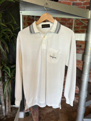 
                  
                    Load image into Gallery viewer, Vintage Gianni Valentino Long Sleeve Polo Shirt Sz L
                  
                