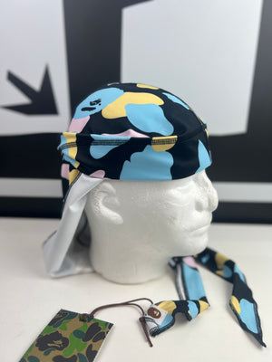 
                  
                    Load image into Gallery viewer, (DS) BAPE New Multi Camo Du-Rag Black
                  
                