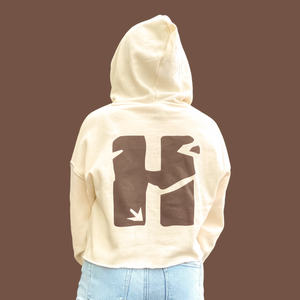 
                  
                    Load image into Gallery viewer, Harbor Soul Coffee and Cream Crop Hoodie
                  
                
