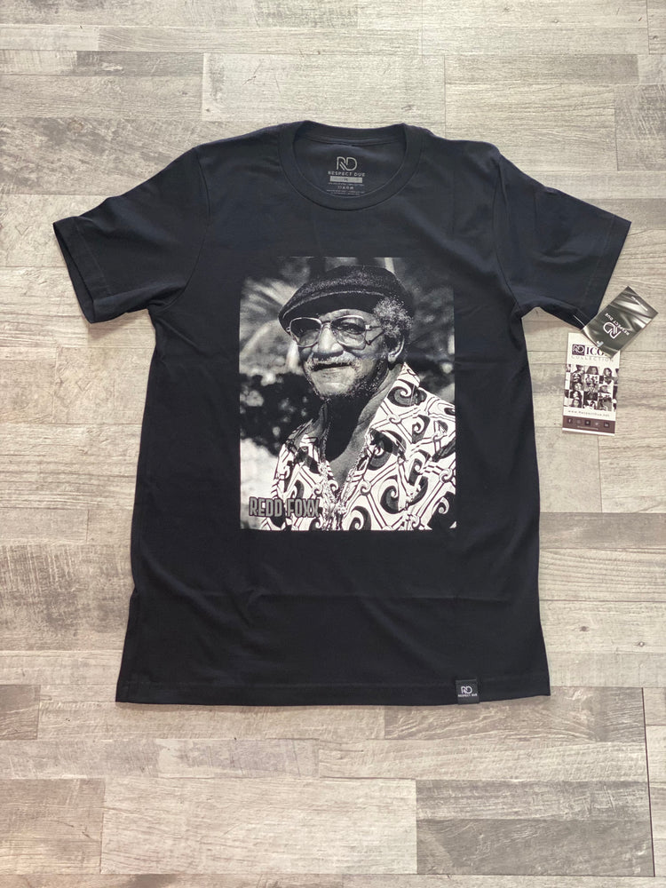 
                  
                    Load image into Gallery viewer, Respect Due Redd Foxx Unisex T-Shirt - Black
                  
                