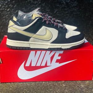 
                  
                    Load image into Gallery viewer, W Nike Dunk Low LX Black Suede Team Gold
                  
                