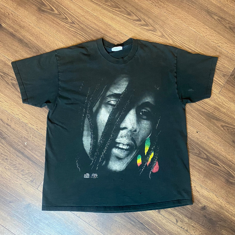 
                  
                    Load image into Gallery viewer, XL Vintage 90&amp;#39;s Bob Marley T-shirt Black
                  
                